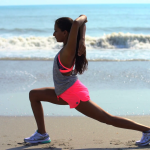 woman stretching